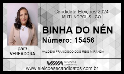 Candidato BINHA DO NÉN 2024 - MUTUNÓPOLIS - Eleições