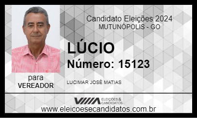 Candidato LÚCIO 2024 - MUTUNÓPOLIS - Eleições