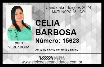 Candidato CELIA BARBOSA 2024 - MUTUNÓPOLIS - Eleições