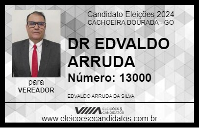 Candidato DR EDVALDO ARRUDA 2024 - CACHOEIRA DOURADA - Eleições