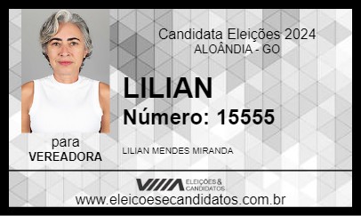 Candidato LILIAN 2024 - ALOÂNDIA - Eleições