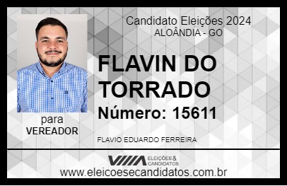 Candidato FLAVIN DO TORRADO 2024 - ALOÂNDIA - Eleições