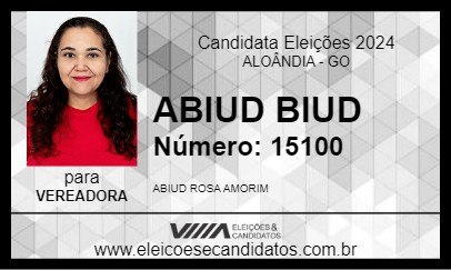 Candidato ABIUD BIUD 2024 - ALOÂNDIA - Eleições