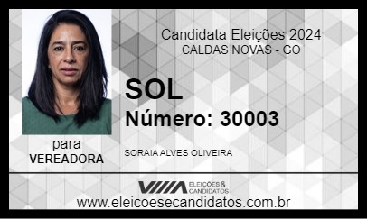 Candidato SOL 2024 - CALDAS NOVAS - Eleições