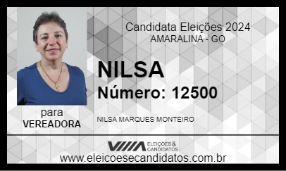 Candidato NILSA 2024 - AMARALINA - Eleições