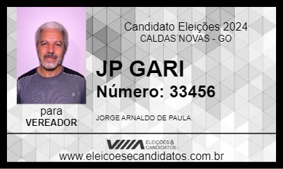 Candidato JP GARI 2024 - CALDAS NOVAS - Eleições