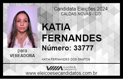 Candidato KATIA FERNANDES 2024 - CALDAS NOVAS - Eleições