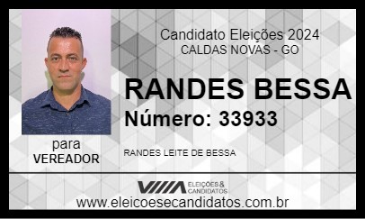 Candidato RANDES BESSA 2024 - CALDAS NOVAS - Eleições