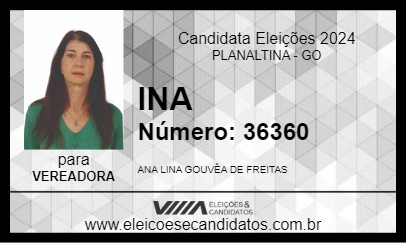 Candidato INA 2024 - PLANALTINA - Eleições