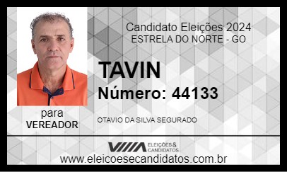 Candidato TAVIN 2024 - ESTRELA DO NORTE - Eleições