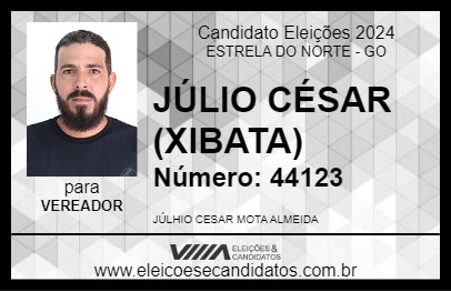 Candidato JÚLIO CÉSAR (XIBATA) 2024 - ESTRELA DO NORTE - Eleições