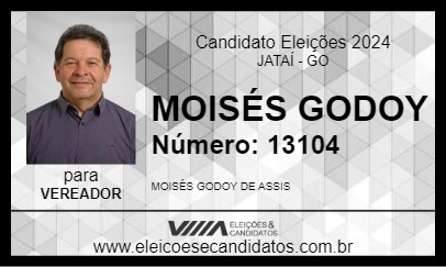 Candidato MOISÉS GODOY 2024 - JATAÍ - Eleições