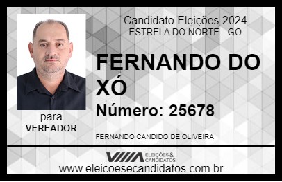 Candidato FERNANDO DO XÓ 2024 - ESTRELA DO NORTE - Eleições