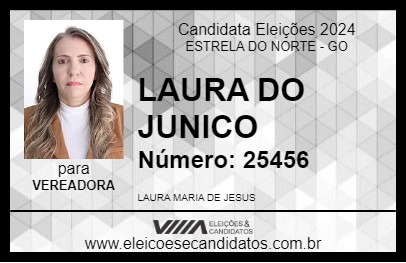 Candidato LAURA DO JUNICO 2024 - ESTRELA DO NORTE - Eleições