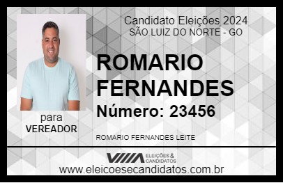 Candidato ROMARIO FERNANDES 2024 - SÃO LUIZ DO NORTE - Eleições