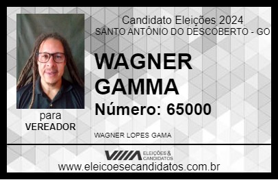 Candidato WAGNER GAMMA 2024 - SANTO ANTÔNIO DO DESCOBERTO - Eleições