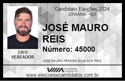 Candidato JOSÉ MAURO REIS 2024 - JOVIÂNIA - Eleições