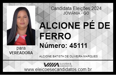 Candidato ALCIONE PÉ DE FERRO 2024 - JOVIÂNIA - Eleições