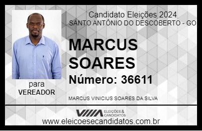 Candidato MARCUS SOARES 2024 - SANTO ANTÔNIO DO DESCOBERTO - Eleições