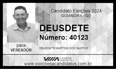 Candidato DEUSDETE 2024 - GOIANDIRA - Eleições