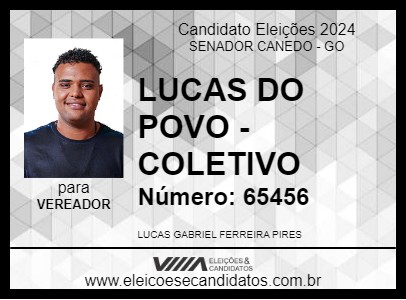 Candidato LUCAS DO POVO 2024 - SENADOR CANEDO - Eleições