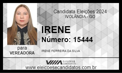 Candidato IRENE 2024 - IVOLÂNDIA - Eleições