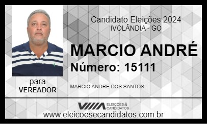 Candidato MARCIO ANDRÉ 2024 - IVOLÂNDIA - Eleições