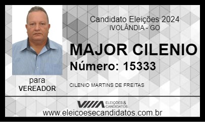 Candidato MAJOR CILENIO 2024 - IVOLÂNDIA - Eleições