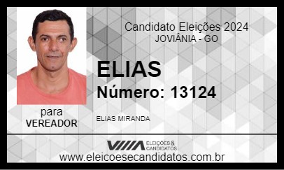 Candidato ELIAS 2024 - JOVIÂNIA - Eleições