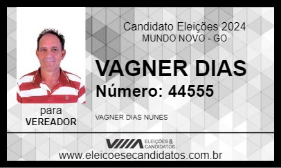 Candidato VAGNER DIAS 2024 - MUNDO NOVO - Eleições