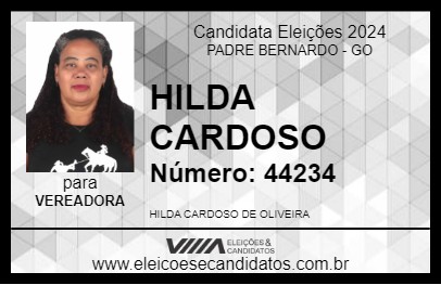 Candidato HILDA CARDOSO 2024 - PADRE BERNARDO - Eleições