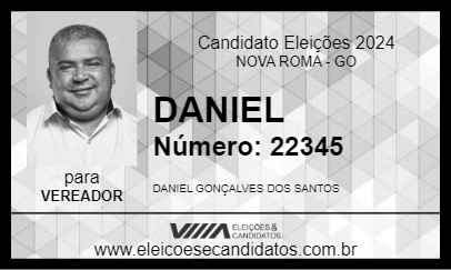 Candidato DANIEL 2024 - NOVA ROMA - Eleições