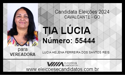 Candidato TIA LÚCIA 2024 - CAVALCANTE - Eleições