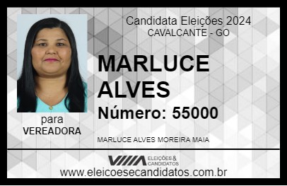 Candidato MARLUCE ALVES 2024 - CAVALCANTE - Eleições