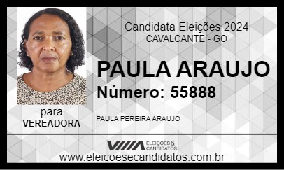 Candidato PAULA ARAUJO 2024 - CAVALCANTE - Eleições