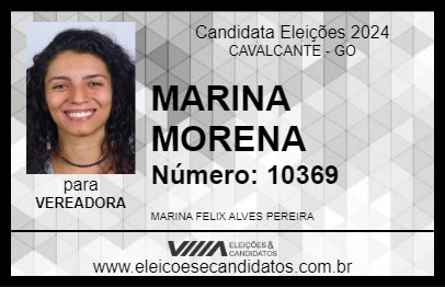 Candidato MARINA MORENA 2024 - CAVALCANTE - Eleições