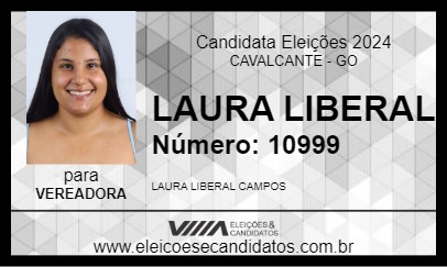 Candidato LAURA LIBERAL 2024 - CAVALCANTE - Eleições