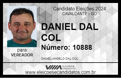 Candidato DANIEL DAL COL 2024 - CAVALCANTE - Eleições