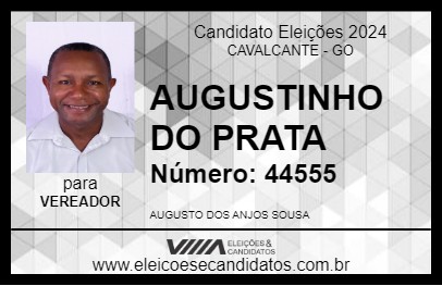 Candidato AUGUSTINHO DO PRATA 2024 - CAVALCANTE - Eleições