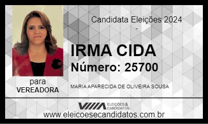 Candidato IRMA CIDA 2024 - GOIÂNIA - Eleições