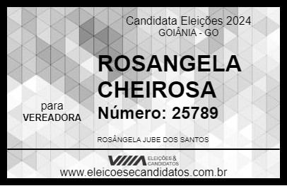 Candidato ROSANGELA CHEIROSA 2024 - GOIÂNIA - Eleições