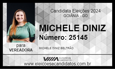 Candidato MICHELE DINIZ 2024 - GOIÂNIA - Eleições