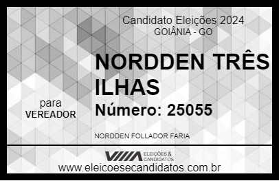 Candidato NORDEN TRÊS ILHAS 2024 - GOIÂNIA - Eleições