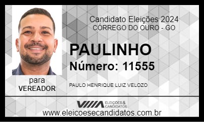 Candidato PAULINHO 2024 - CÓRREGO DO OURO - Eleições