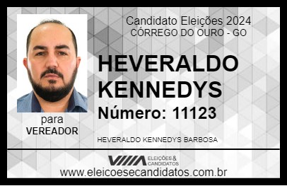 Candidato HEVERALDO KENNEDYS 2024 - CÓRREGO DO OURO - Eleições