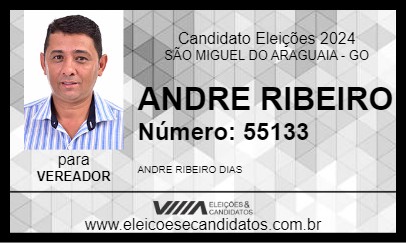 Candidato ANDRE RIBEIRO 2024 - SÃO MIGUEL DO ARAGUAIA - Eleições