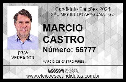 Candidato MARCIO CASTRO 2024 - SÃO MIGUEL DO ARAGUAIA - Eleições