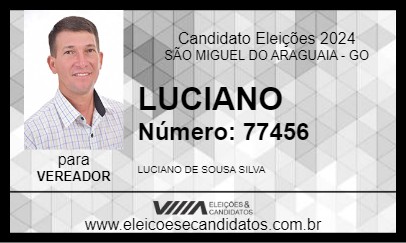 Candidato LUCIANO 2024 - SÃO MIGUEL DO ARAGUAIA - Eleições