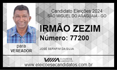 Candidato IRMÃO ZEZIM 2024 - SÃO MIGUEL DO ARAGUAIA - Eleições