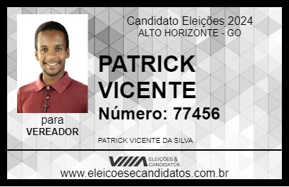 Candidato PATRICK VICENTE 2024 - ALTO HORIZONTE - Eleições